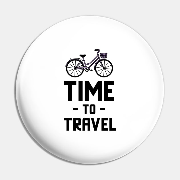 Time To Travel - Cycling Pin by Jitesh Kundra