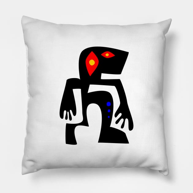 Creeping Figure Pillow by AKdesign