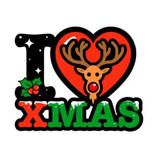 I heart reindeer xmas T-Shirt