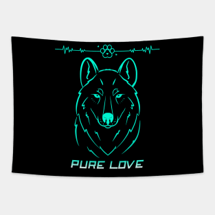 Dog lovers,dog walkers,dog friendship,pure love. Tapestry