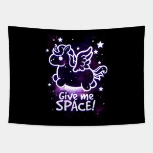 Space unicorn give me space Tapestry