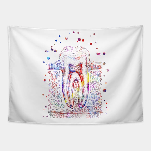 Tooth Tapestry by RosaliArt