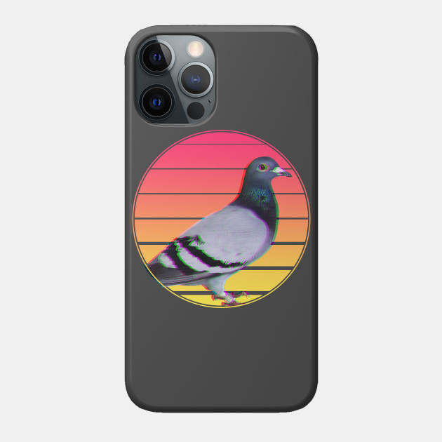 Pigeon Vaporwave - Pigeon - Phone Case