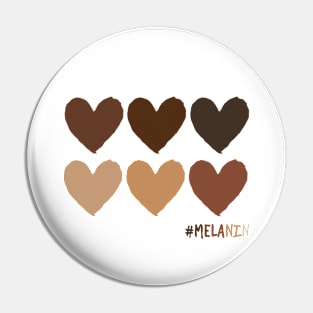 Melanin Hearts Skin Tone Pin