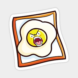 Angry Fried Egg Magnet