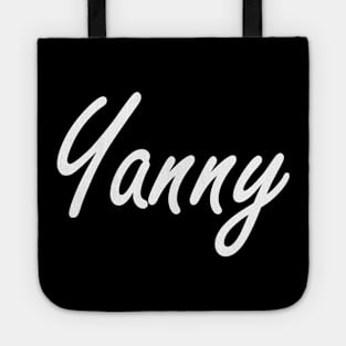 yanny laurel Tote