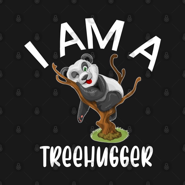 I am a tree hugger funny panda by sukhendu.12