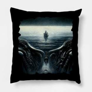 HR Giger - Lost at Sea Pillow