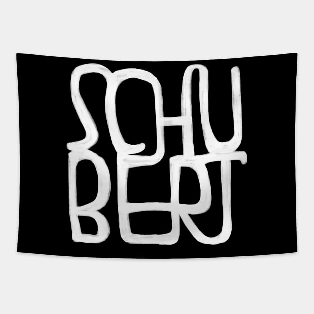 Composer Schubert Tapestry by badlydrawnbabe