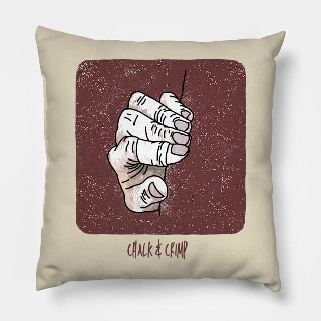 Chalk & Crimp Pillow by High Altitude