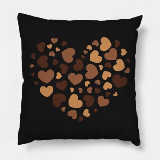 Melanin hearts Pillow