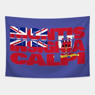 Gibraltar Motto Flag Tapestry