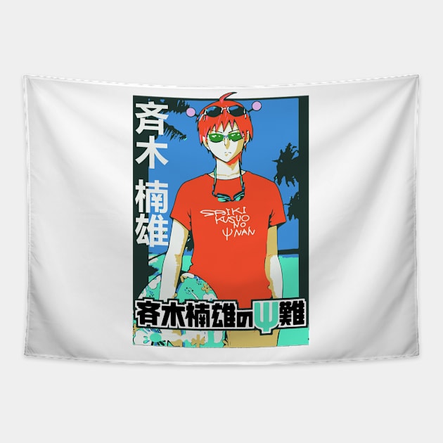 Saiki Kusuo Tapestry by Koburastyle