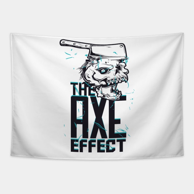 Trendy Skull The Axe Effect Collection Tapestry by kjmonroe