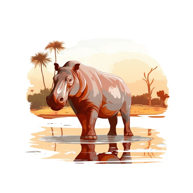 River Hippopotamus by zooleisurelife