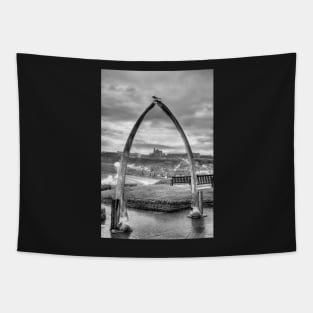 Whitby Whale Bones Arch Framing Whitby Abbey Tapestry