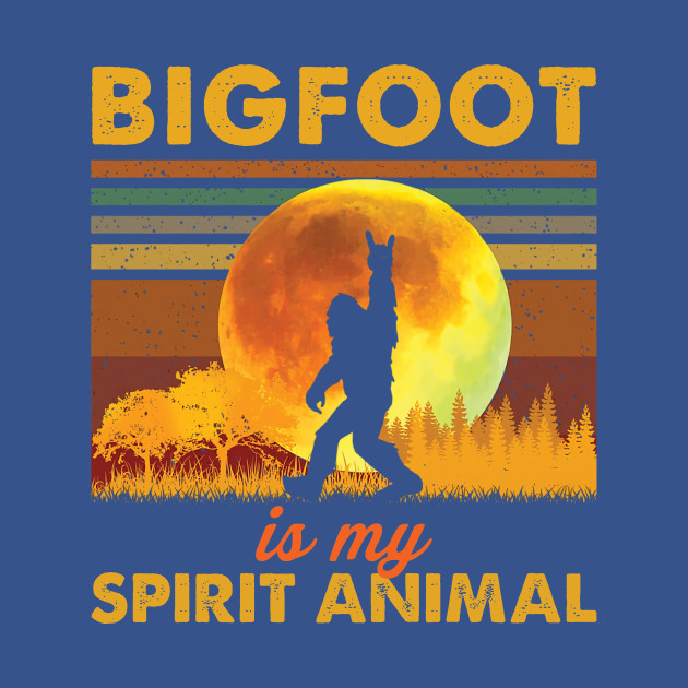 Disover Bigfoot Is My Spirit Animal Vintage - Bigfoot Is My Spirit Animal Vintage - T-Shirt