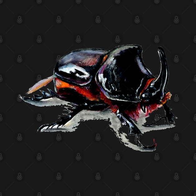 Dark Rhino Beetle by Brandy Devoid special edition collecion