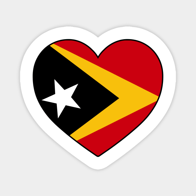 Heart - Timor-Leste Magnet by Tridaak