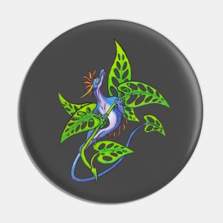 Dragon and Cheese Leaves Pin