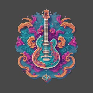 Vintage Guitar Design T-Shirt