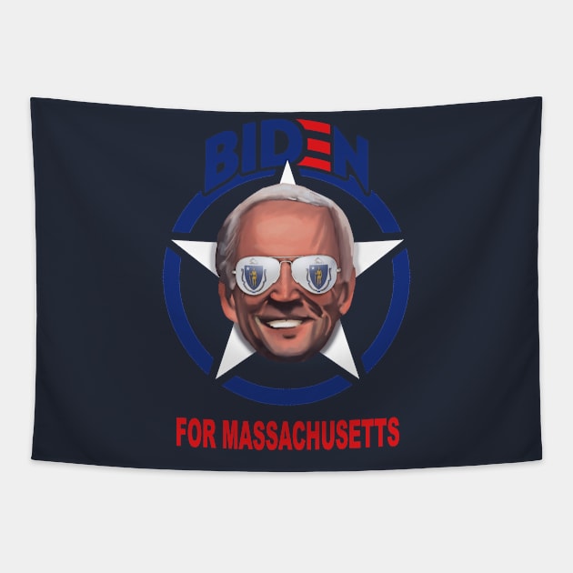 JOE BIDEN FOR MASSACHUSETTS - Joe Biden For President 2020 Tapestry by IceTees