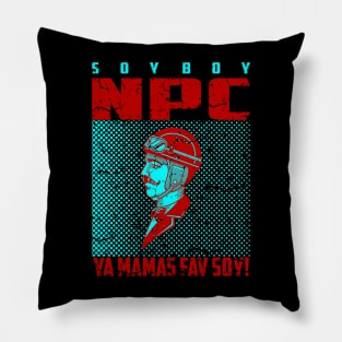 soy boy npc 03 Pillow