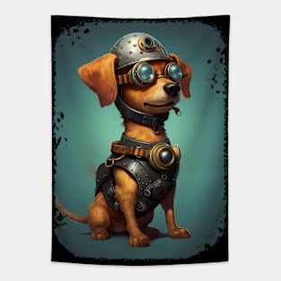 Steampunk Dog Tapestry