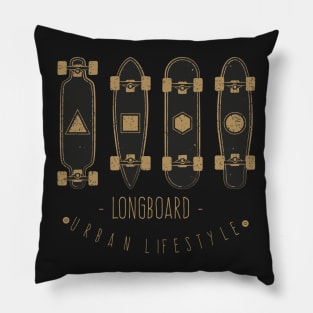 Longborder lifestyle t-shirt | Longboard decks Pillow