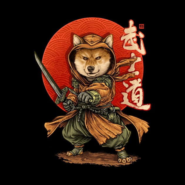 Samurai Shiba by RedBug01