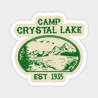 Camp C L // green solid style Magnet