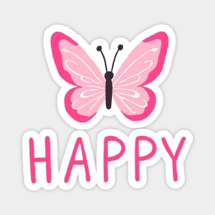 HAPPY butterfly Magnet