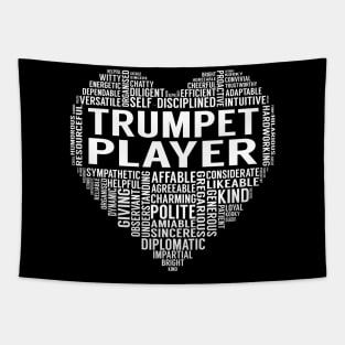 Trumpet Player Heart Tapestry