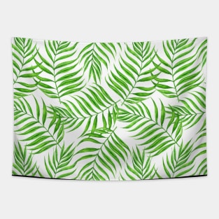 Palm leaves watercolor Tapestry