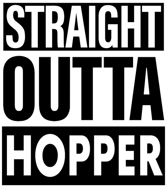 Hopper Name Straight Outta Hopper Kids T-Shirt by ThanhNga
