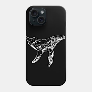 Ghostly White Humpback Whale Phone Case