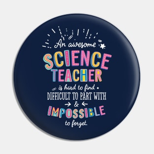 An awesome Science Teacher Gift Idea - Impossible to Forget Quote Pin