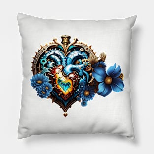 Awesome steampunk heart Pillow