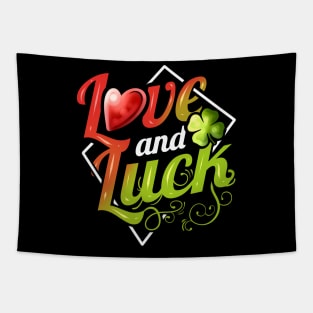 Heart And Shamrock Love And Luck On St Patricks Day Tapestry