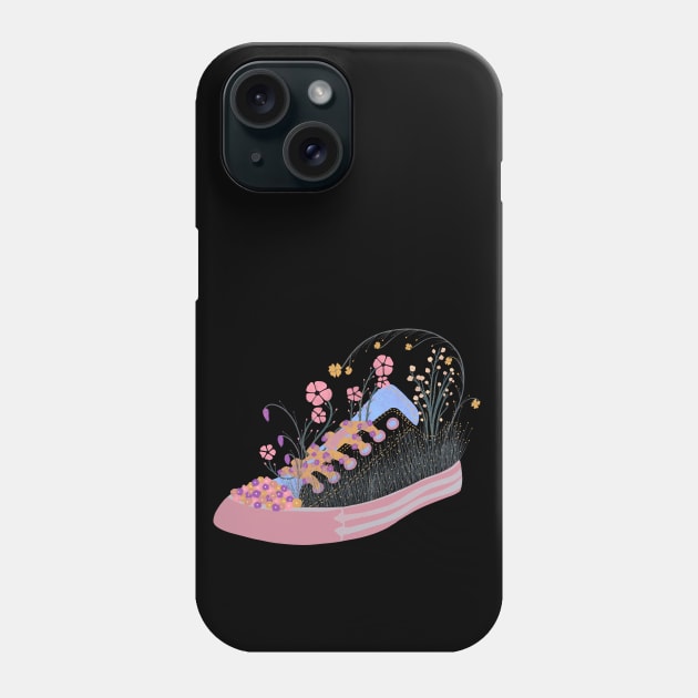Converse in Bloom - multi Phone Case by The3rdMeow