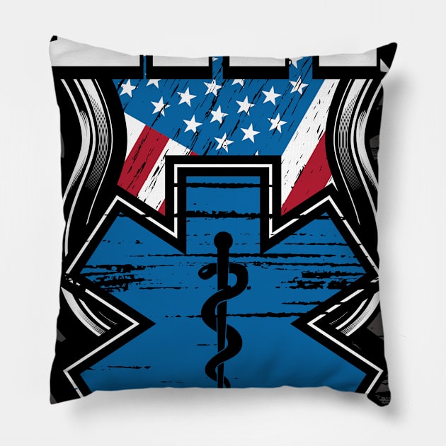 EMT Emergency medical technician Pillow by Caskara