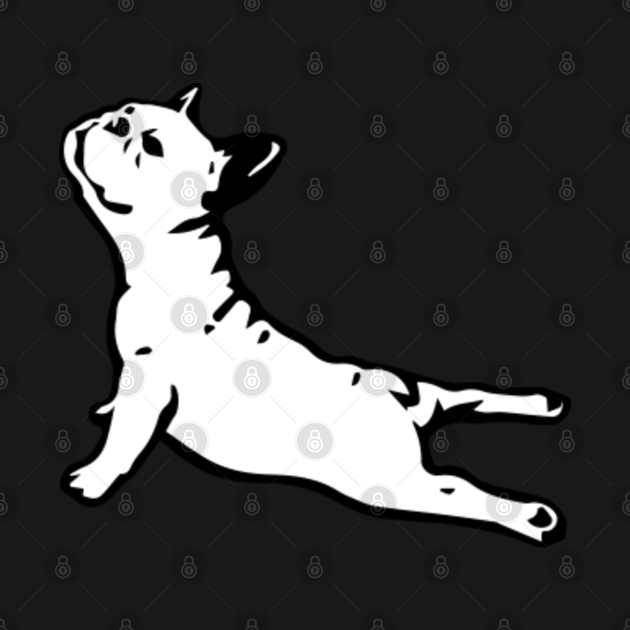 French Bulldog Yoga dog on yoga pose doing yoga pilates funny pet T
