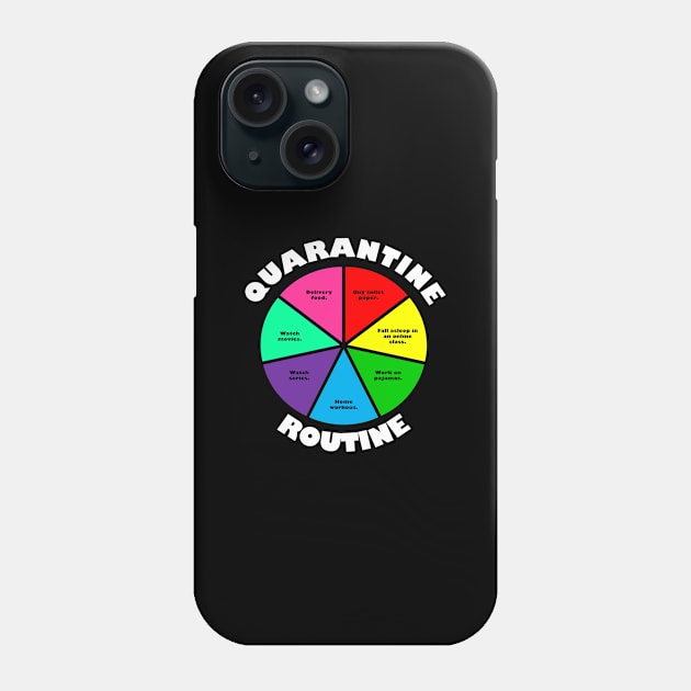 Quarantine Routine Phone Case by yayor