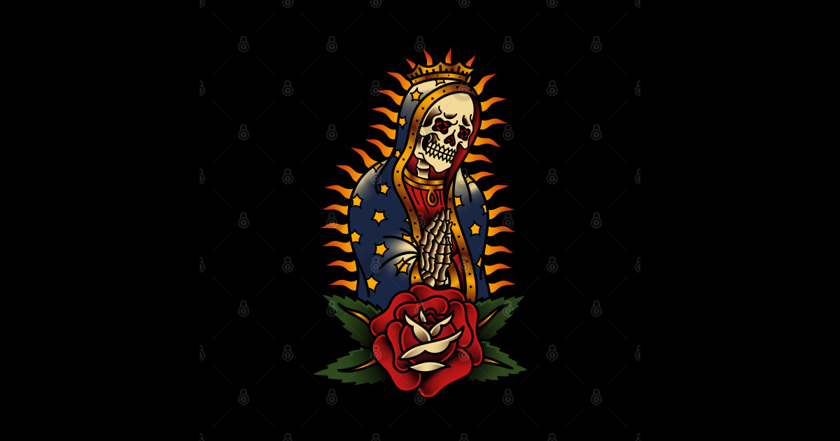 Santa Muerte - Tattoo - Sticker | TeePublic