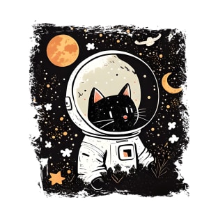 Funny Cat Astronaut Space Cat Lover Retro - Love Cats T-Shirt