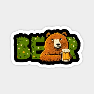 Bear & beer Magnet