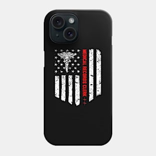 Medical Records Clerk American Flag Patriotic Medicine Phone Case