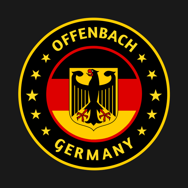 Offenbach Germany Circular Flag by urban-wild-prints