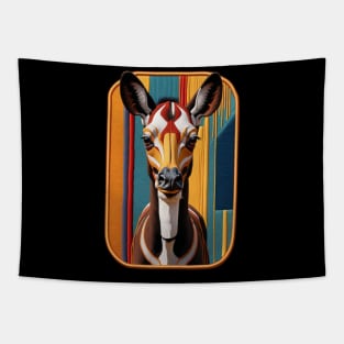 Okapi Embroidered Patch Tapestry