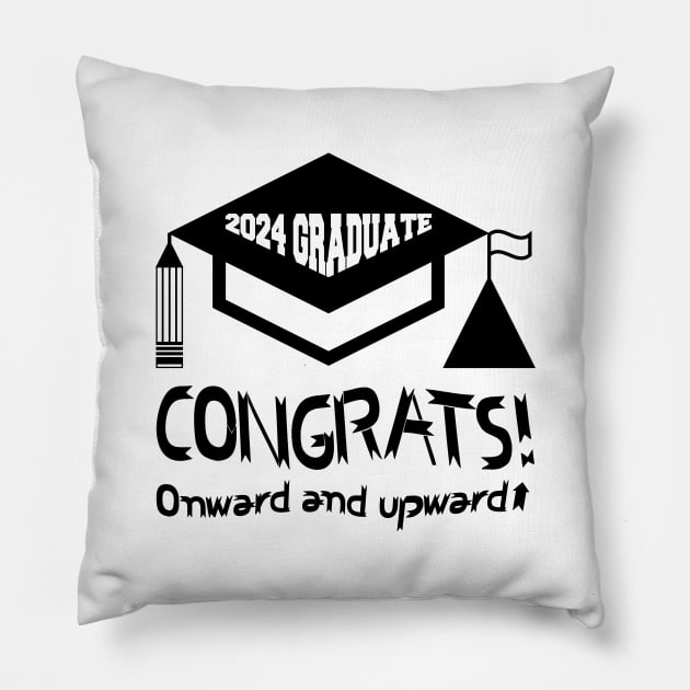 Graduation 2024 Pillow by Aqua Juan